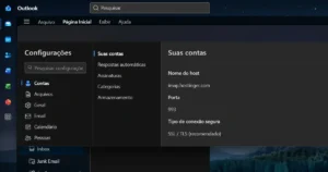 Como adicionar e mail institucional do domínio ao Outlook, adicionar e-mail Outlook